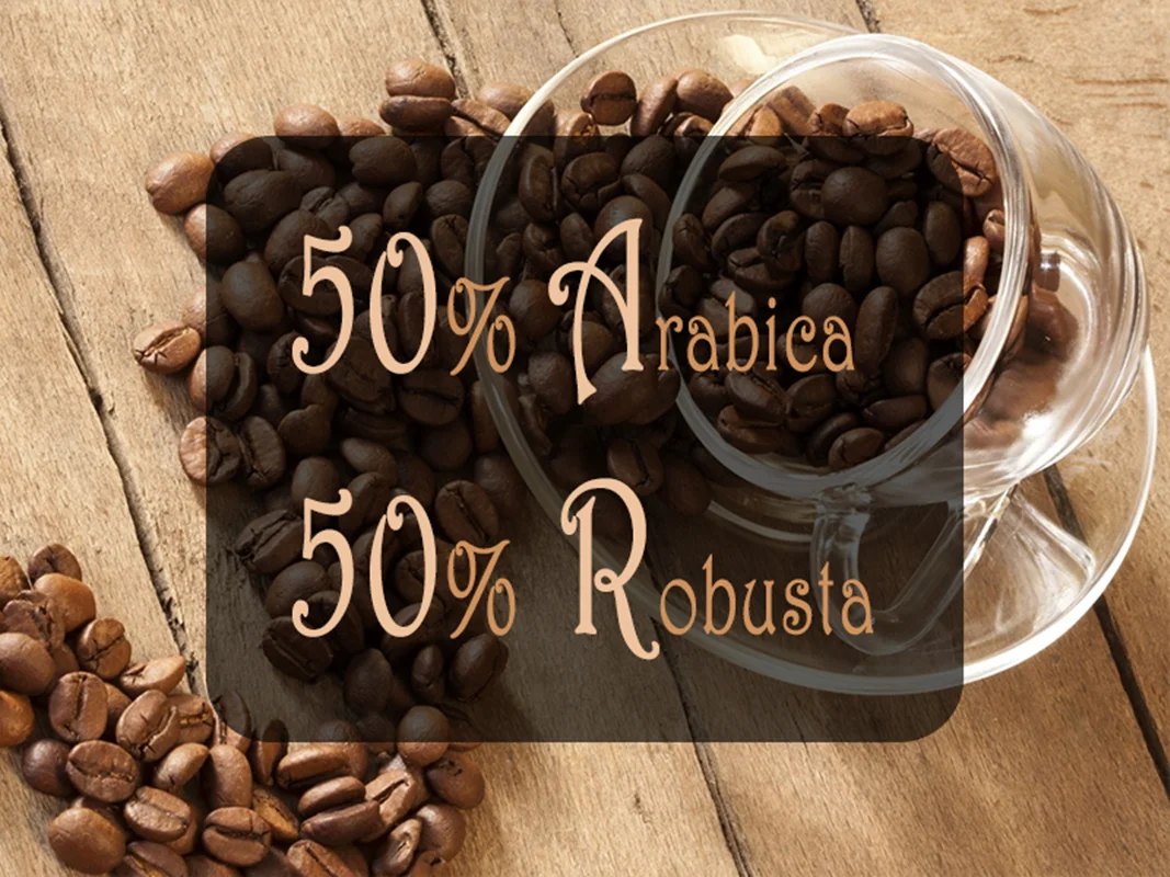 دان قهوه رست شده (5۰٪ عربیکا و 5۰٪ ربوستا) - Coffee Beans