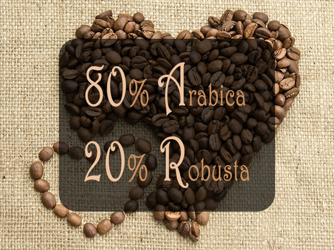دان قهوه رست شده (۸۰٪ عربیکا و ۲۰٪ ربوستا) - Coffee Beans