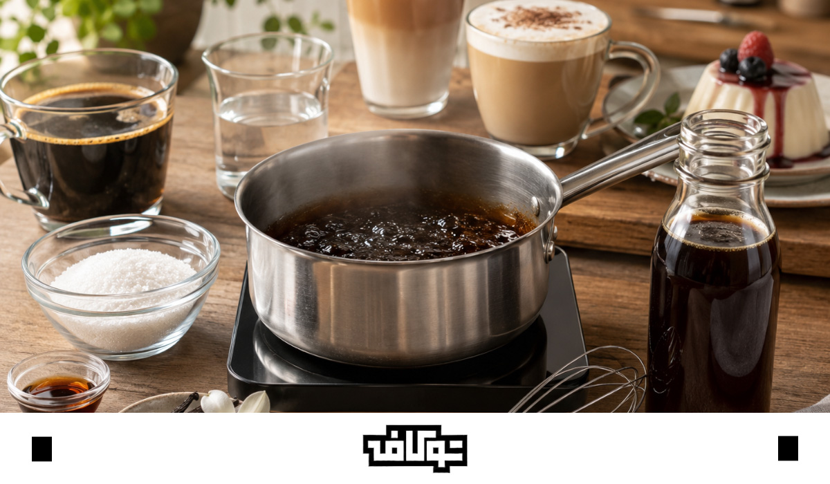 طرز تهیه شربت قهوه وانیلی