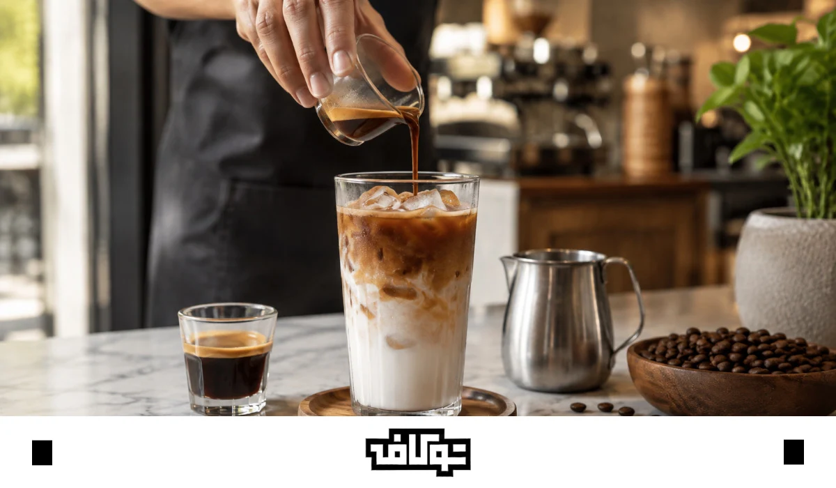 طرز تهیه ایس لاته کلاسیک و ساده